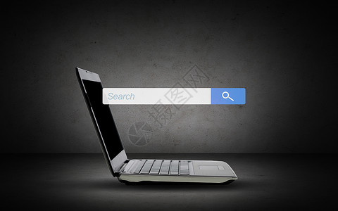 网页侧边栏技术,互联网广告笔记本电脑与网页搜索浏览器栏屏幕上的灰色背景设计图片