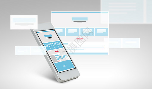 手机页技术smarthphone与网页模板屏幕上屏幕上网页的smarthphone背景