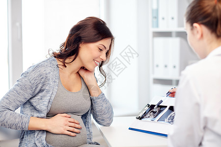 怀孕,妇科,医学,保健人的妇科医生超声图像剪贴板上孕妇医院图片