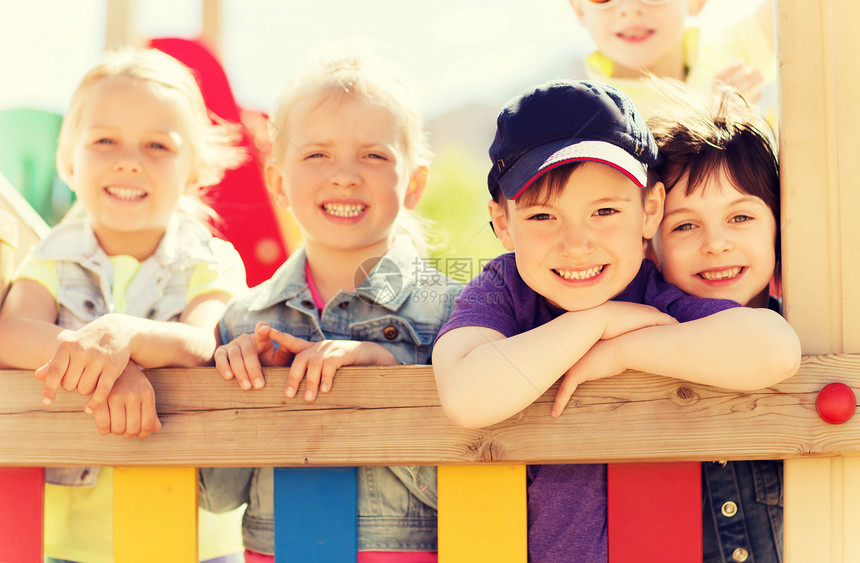 夏天,童,休闲,友谊人的群快乐的孩子儿童游乐场图片