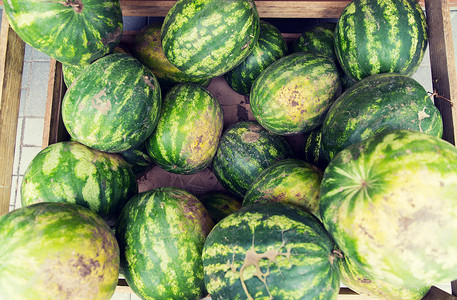 销售,收获,食品,水果农业西瓜街头农贸市场图片