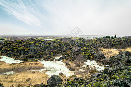 冰岛塞弗利尔公园的冰河时代景观图片