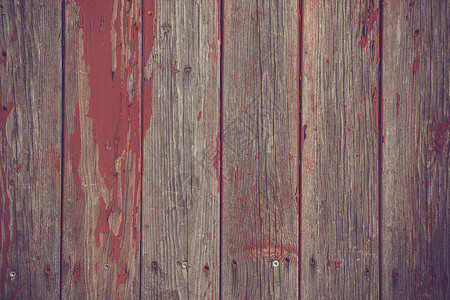 木制木板背景与红色格栅油漆图片