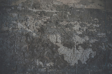 个黑暗的混凝土墙的可怕的灰背景图片