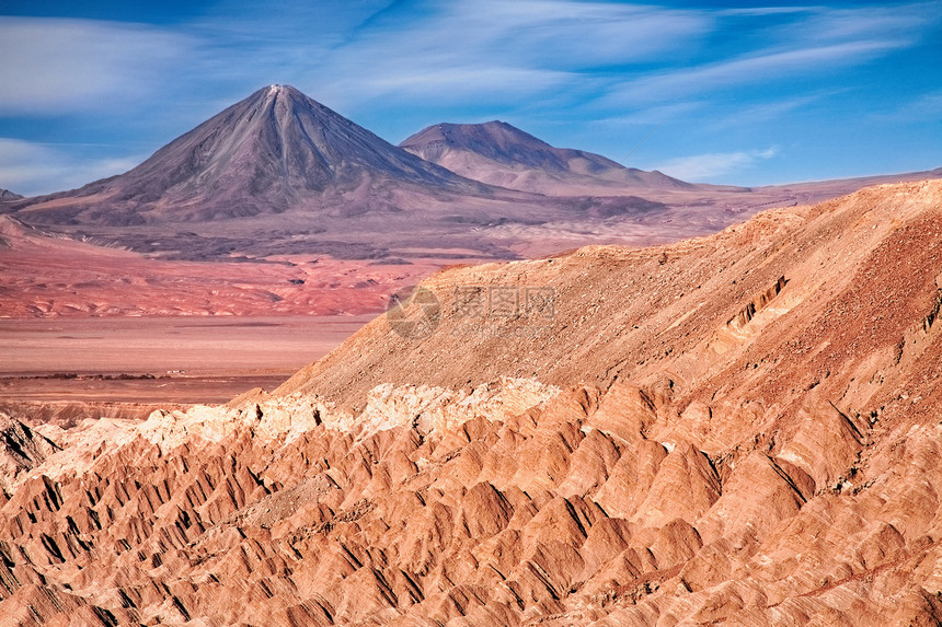 ValledeLaMuerte死亡谷看火山LicancaburJuriques,智利图片