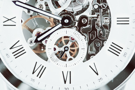 齿轮透明素材手表表芯背景