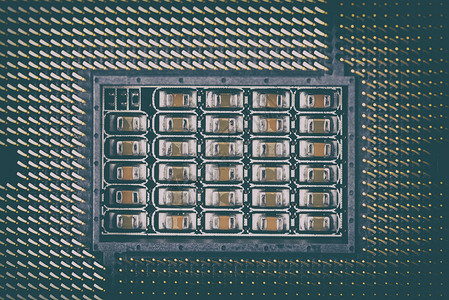 计算机主板上的CPU插座图片