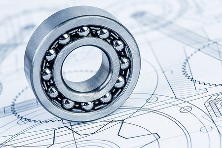 带球轴承的技术图纸高清图片