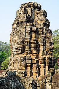 普拉萨特刺刀,吴哥高棉寺庙建筑群的部分,东南亚受游客欢迎的古代地标礼拜场所西姆收获,柬埔寨背景图片