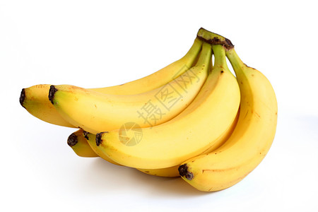 白色背景上的香蕉图片