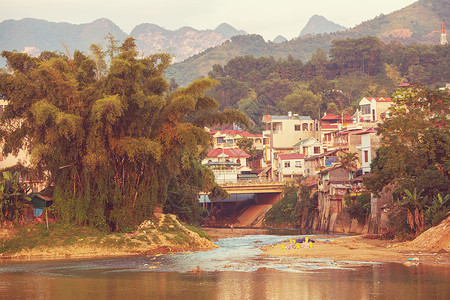 越南的村庄图片