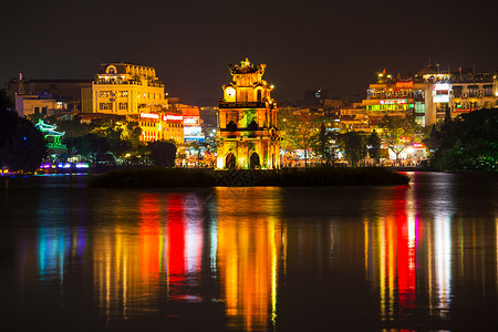 越南河内的Ngoc儿子寺庙图片