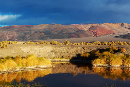 阿根廷北部的景观背景图片