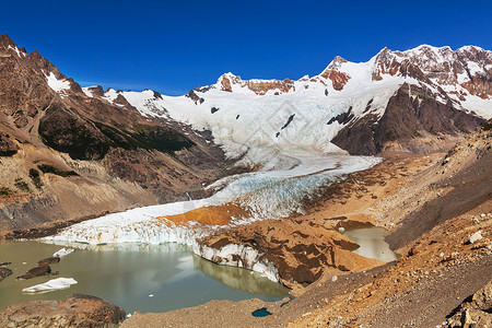 拉古纳托雷洛斯冰河NP,巴塔哥尼亚,阿根廷高清图片