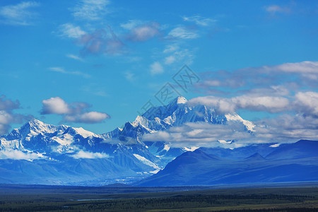 美国阿拉斯加的DenaliMcKinley峰图片