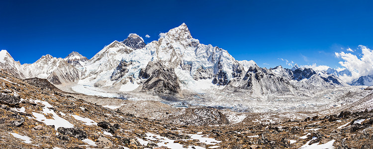 萨加玛莎珠穆朗玛峰,珠穆朗玛峰卢霍特景观,尼泊尔喜马拉雅背景