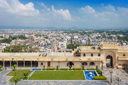 忍者之印拉贾斯坦邦的乌迪普尔市政厅印度主要的旅游景点之背景