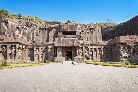 独乐寺凯拉斯寺埃罗拉,马哈拉施特拉邦印度背景