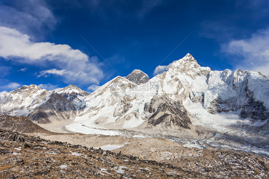 珠穆朗玛峰,珠穆朗玛峰卢霍特景观,尼泊尔喜马拉雅图片