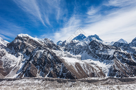 珠穆朗玛峰,珠穆朗玛峰卢霍特景观,尼泊尔喜马拉雅高清图片