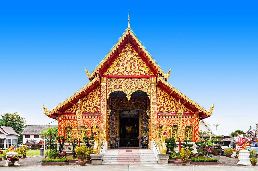 沃特杰德座佛教寺庙,位于泰国清莱市图片