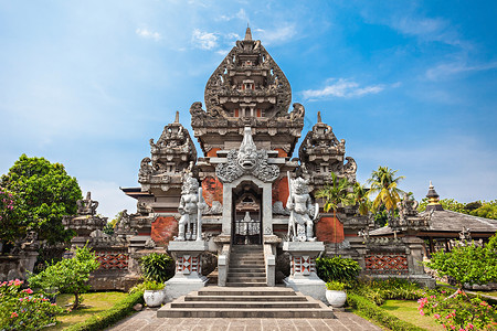 巴厘岛风格的印度尼西亚博物馆,雅加达背景图片