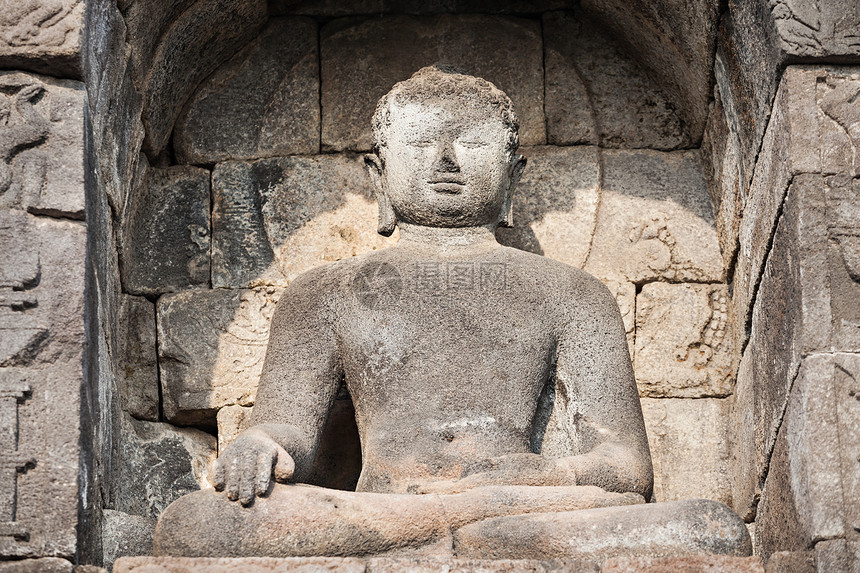 印度尼西亚爪哇岛Borobudur寺佛像图片