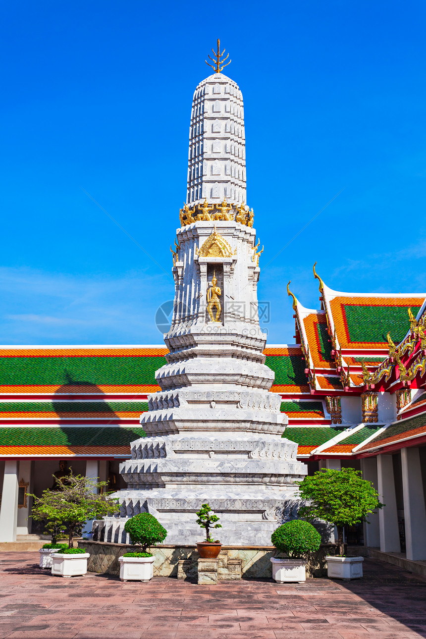 泰国曼谷瓦佛寺建筑群中的佛拉潘塔图片