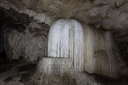 泰姆地段泰国北部梅洪子省的个洞穴系统背景