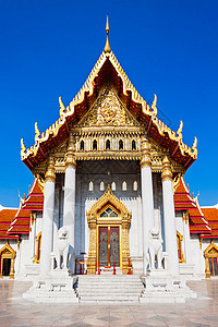 本贾马博比特泰国曼谷寺庙大理石寺庙背景