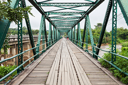 纪念战魂战纪念桥PAI,梅洪子省,诺亨泰国背景