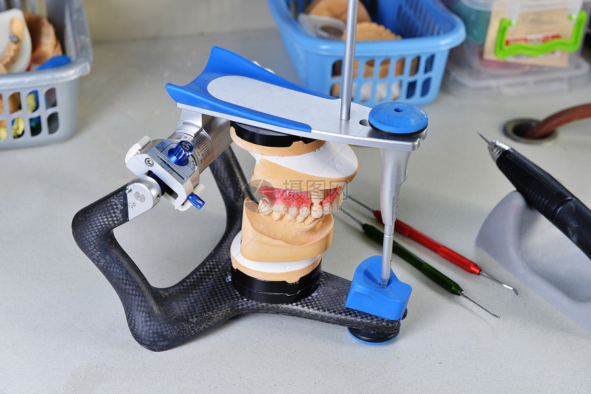 颌骨石膏模型基本牙科工具图片