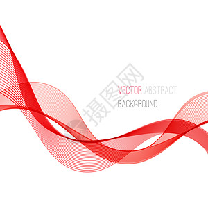 平滑波流线抽象报头布局矢量插图红色平滑波流线抽象报头布局矢量插图图片