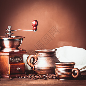 咖啡还阿伯咖啡生活乡村风格的棕色背景咖啡还活着背景