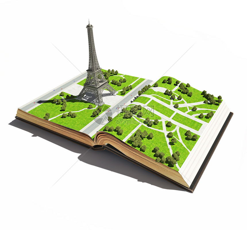 巴黎公开的书里三维图片
