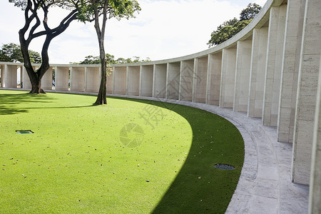 博尼法西奥马尼拉美国公墓纪念碑马尼拉菲律宾背景