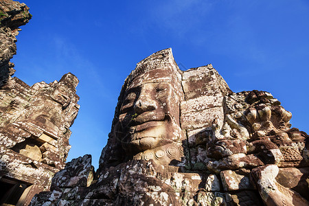 柬埔寨吴哥窟巴音寺石高清图片