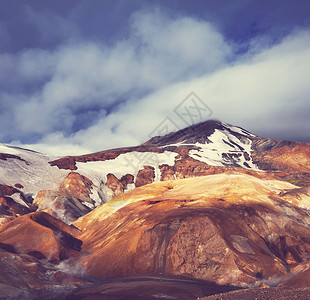 冰岛Namafjall的富马洛尔田高清图片