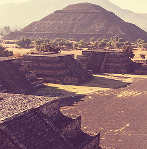 太阳的金字塔特奥蒂瓦坎墨西哥图片