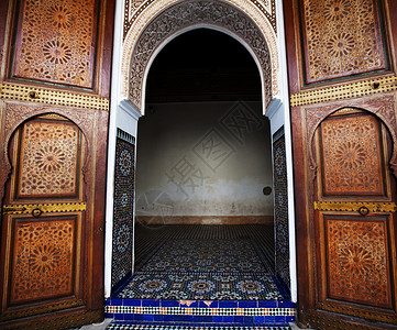 摩洛哥装饰旅行者瑙恩门高清图片
