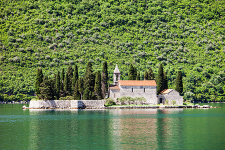乔治教堂岛上,波斯,黑山高清图片