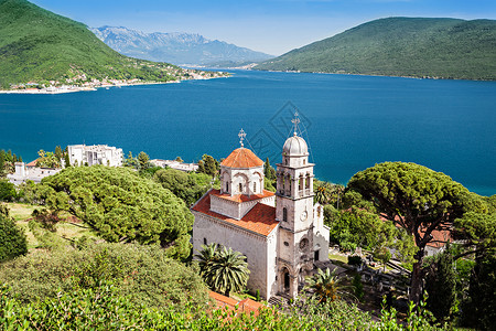 萨维纳修道院塞尔维亚东正教修道院,黑山赫尔塞格诺维高清图片