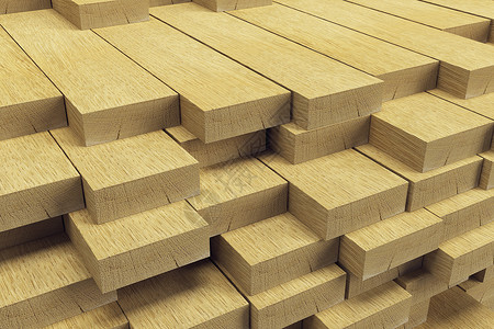 木材图堆叠的木板,接端视图背景