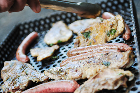 新鲜食物,牛排,烤肉,户外图片