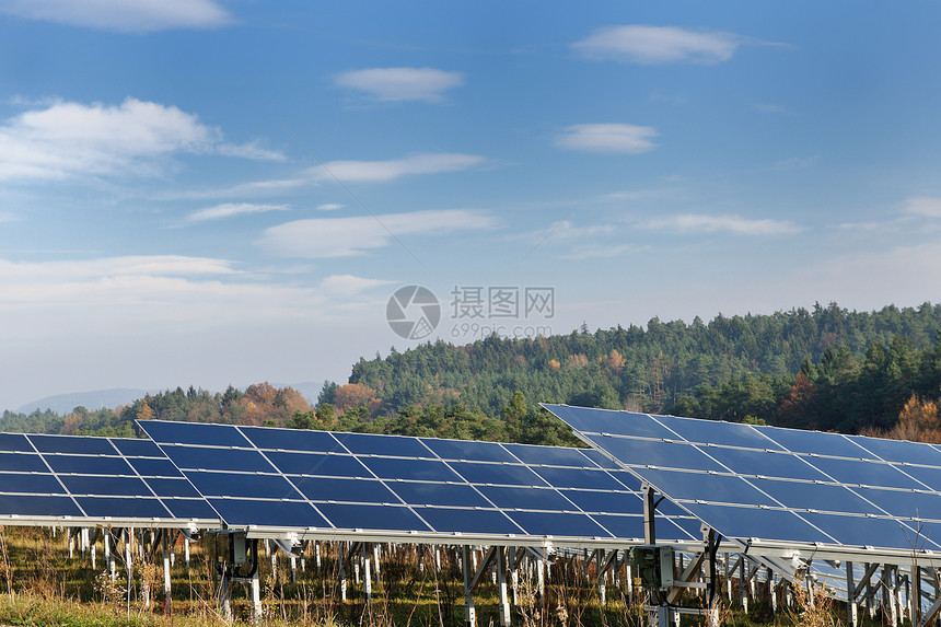 太阳能电池板可再生生态能源领域图片