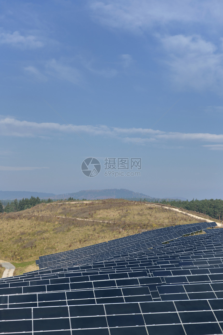 太阳能电池板可再生生态能源领域图片