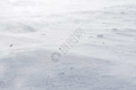 比格拉斯尼卡美丽的冬季景观与冰雪强风背景