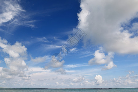 热带海滩自然景观场景与白沙夏天图片