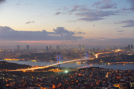 伊斯坦布尔土耳其博斯普鲁斯桥日落图片