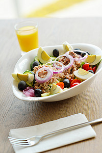 健康食品沙拉,蔬菜金鱼图片